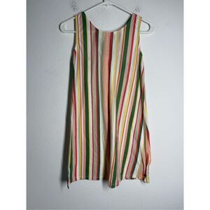 Roxy Girls Mini Dress Stripped White Green Size L (12) See Description